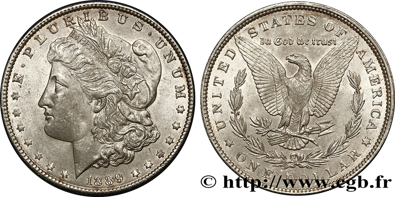 UNITED STATES OF AMERICA 1 Dollar Morgan 1889 Philadelphie AU/MS 