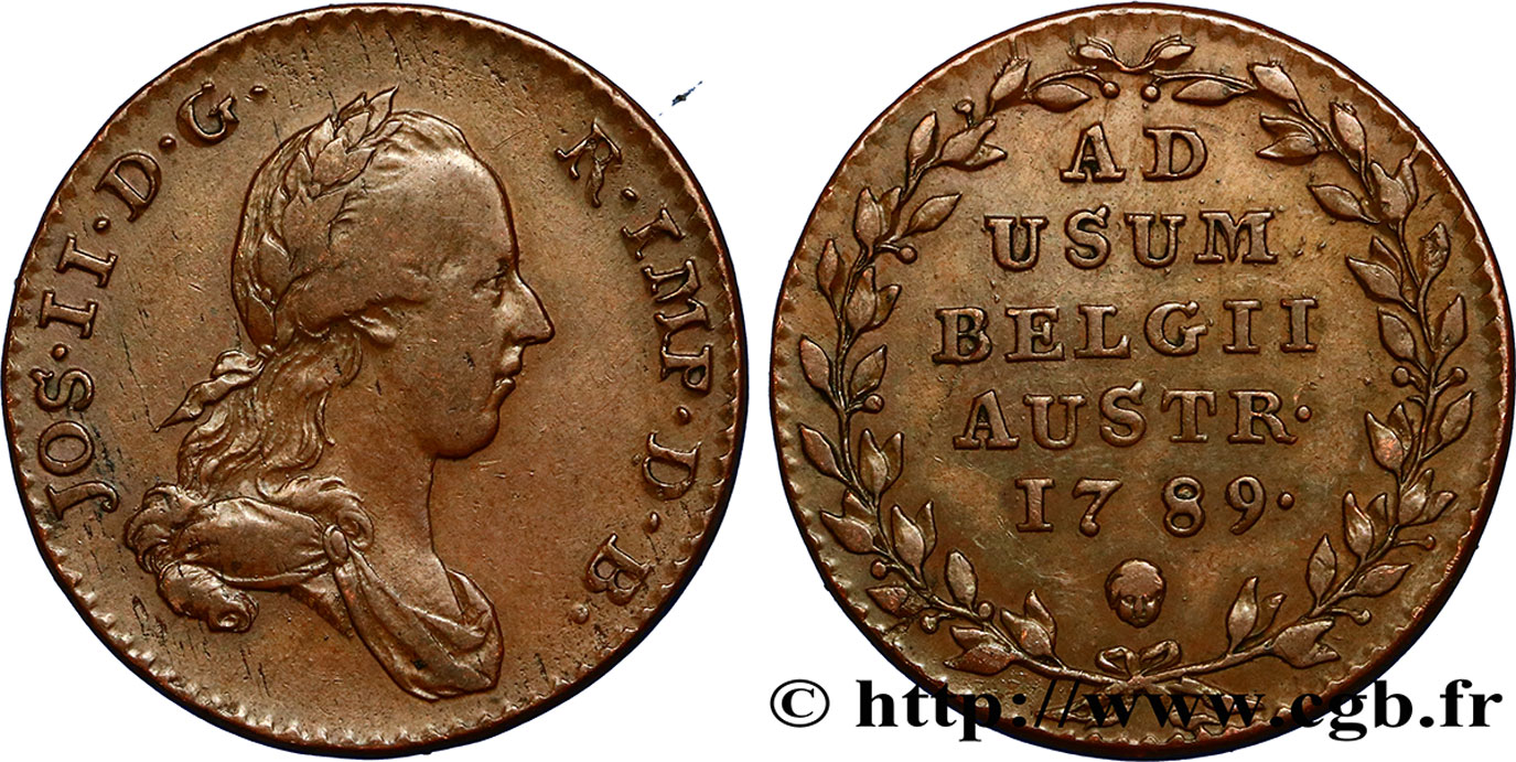 BELGIO - PAESI BASSI AUSTRIACI 2 Liards Joseph II 1789 Bruxelles BB/q.SPL 