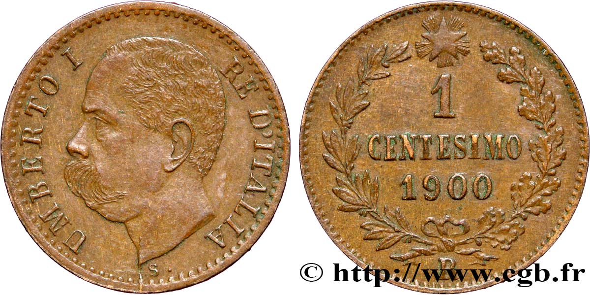 ITALIA 1 Centesimo Humbert Ier 1900 Rome - R q.SPL 