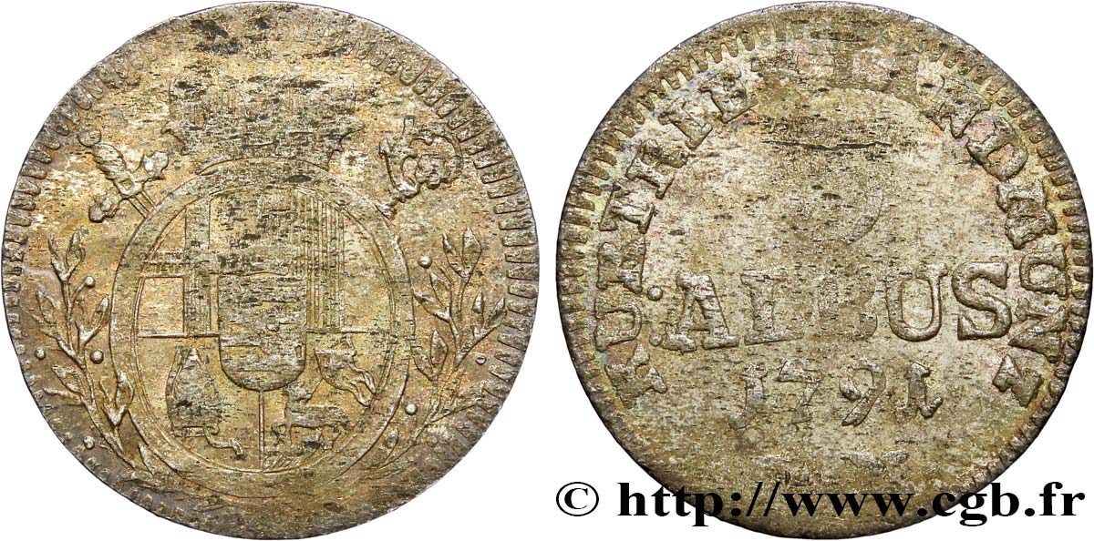 GERMANIA - TREVIRI 3 Albus 1791  q.BB 