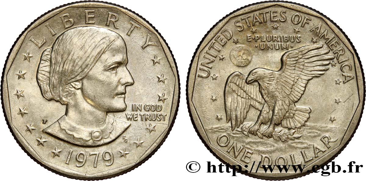 UNITED STATES OF AMERICA 1 Dollar Susan B. Anthony  1979 Philadelphie - P AU 