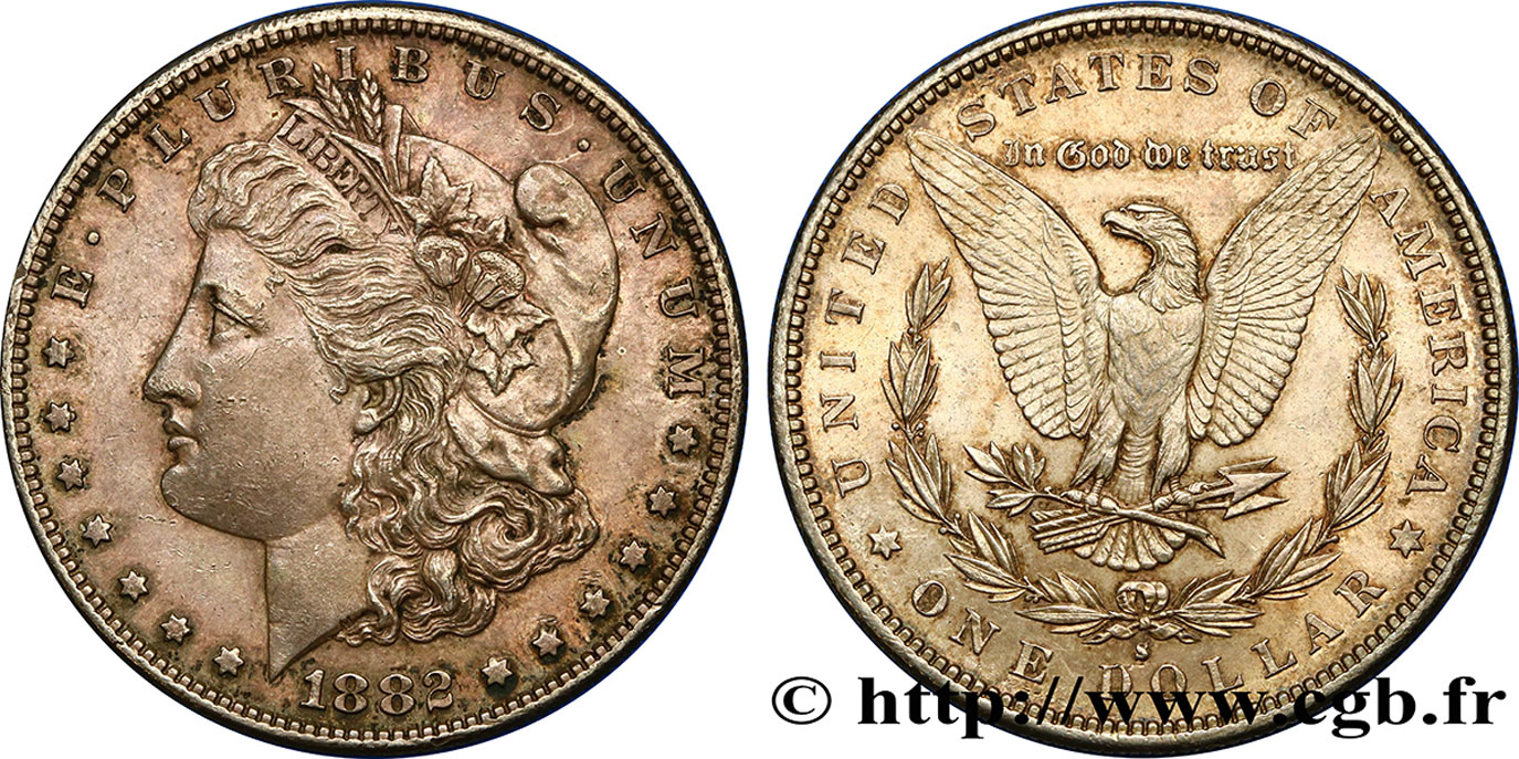 VEREINIGTE STAATEN VON AMERIKA 1 Dollar type Morgan 1882 San Francisco - S VZ 