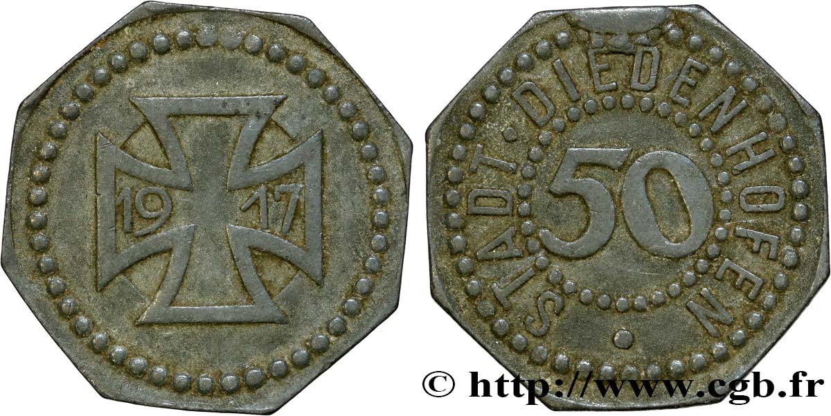GERMANY - Notgeld 10 Pfennig Diedenhoff (Thionville) N.D.  VF 