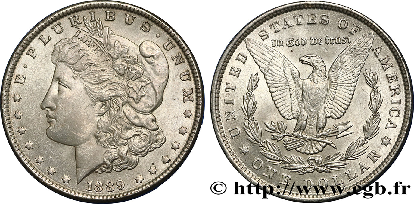 ÉTATS-UNIS D AMÉRIQUE 1 Dollar Morgan 1889 Philadelphie SUP/SPL 