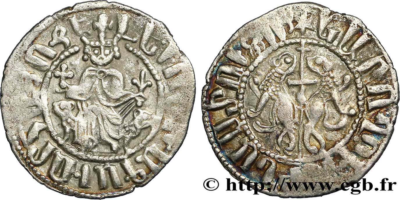 CILICIA - KINGDOM OF ARMENIA - LEO I King of Armenia Tram d argent n.d. Sis XF 