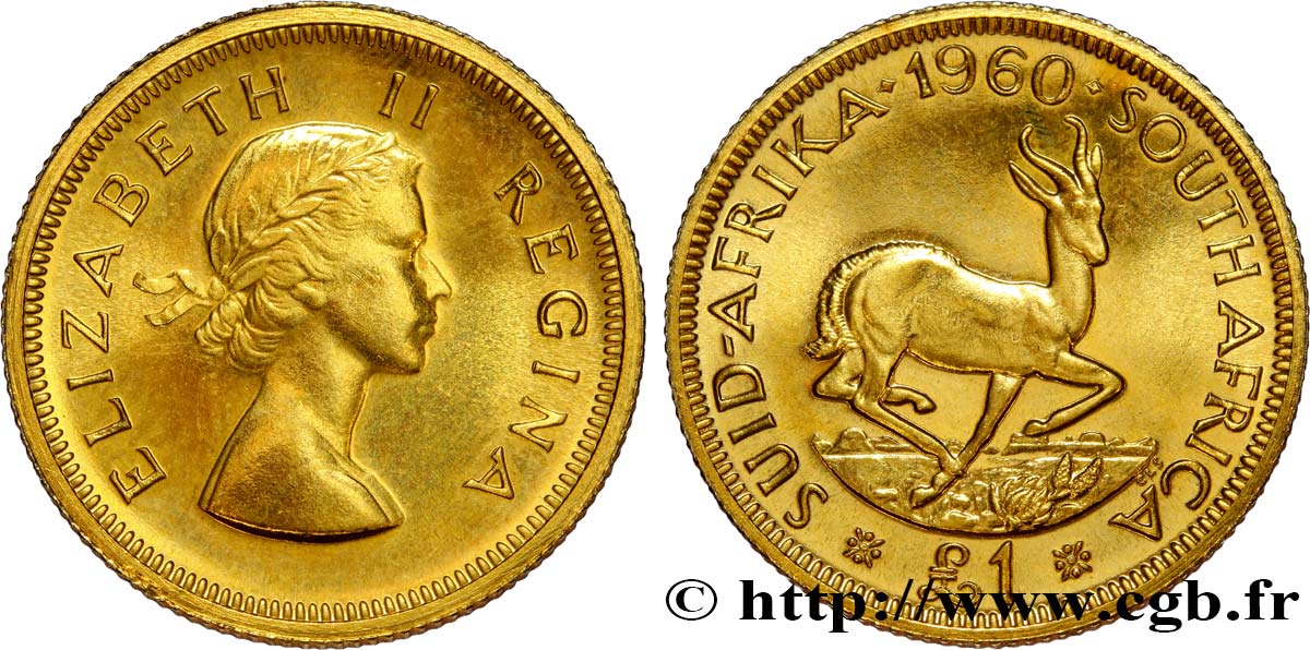 SüDAFRIKA 1 Pound 1960  fST 