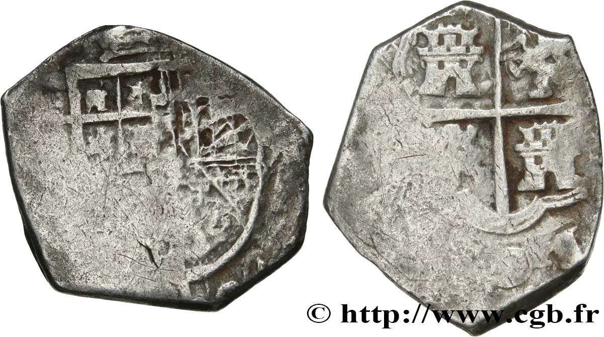 AMÉRIQUE ESPAGNOLE - ROYAUME D ESPAGNE - PHILIPPE II 2 Reales n.d. Indeterminé BC 