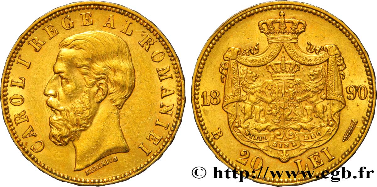 RUMANIA 20 Lei Charles Ier 1890 Bucarest EBC 