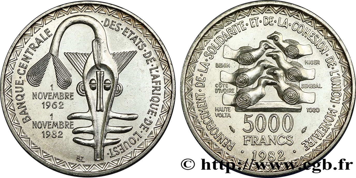 WESTAFRIKANISCHE LÄNDER 500 Francs BCEAO 1972 Paris fST 