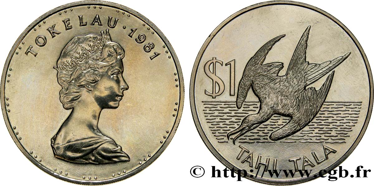 TOKELAU 1 Dollar Elisabeth II 1981  fST 