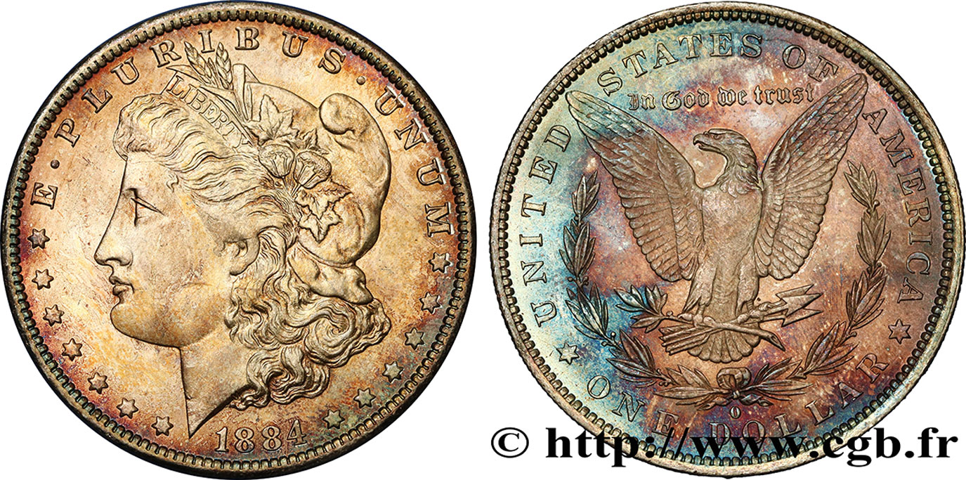 UNITED STATES OF AMERICA 1 Dollar Morgan 1884 Nouvelle-Orléans MS 