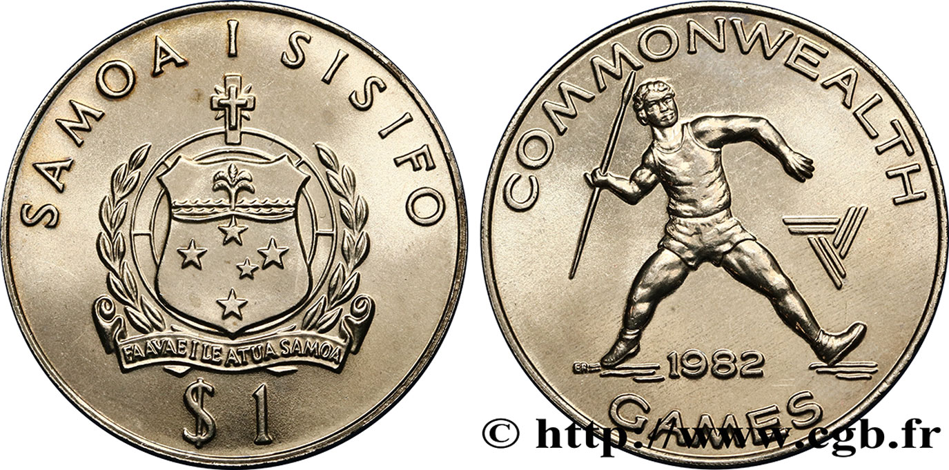 WESTERN SAMOA 1 Tala Jeux du Commonwealth - Javelot 1982  MS 