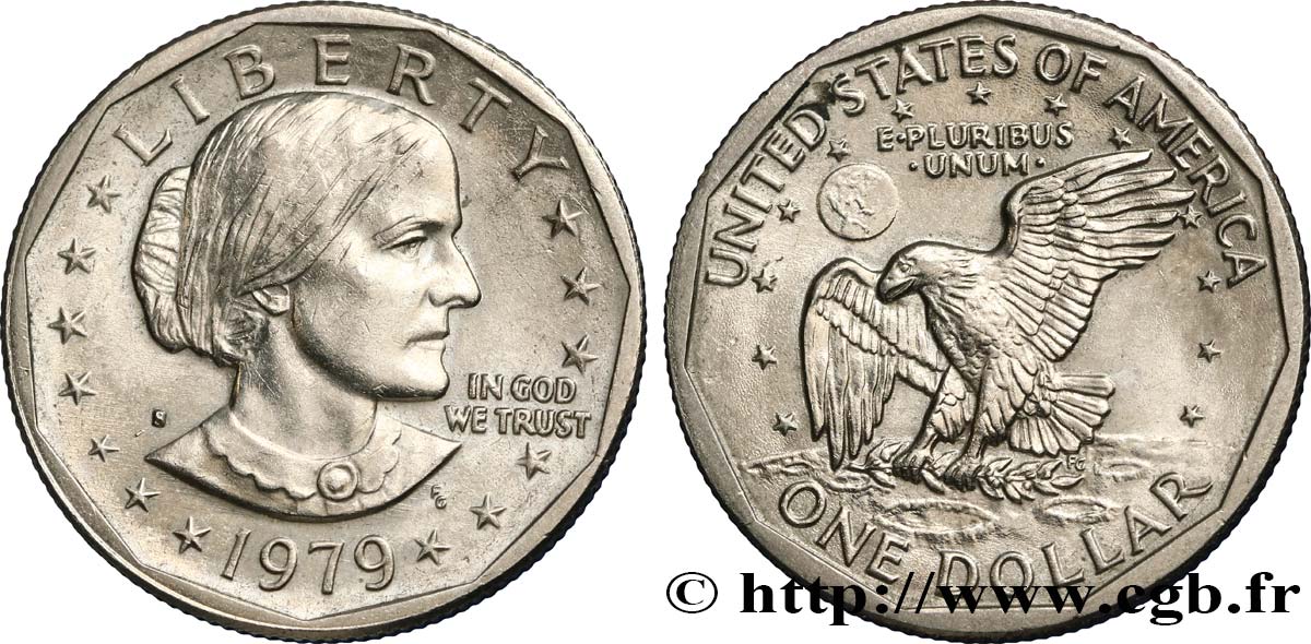 ESTADOS UNIDOS DE AMÉRICA 1 Dollar Susan B. Anthony  1979 Philadelphie - P EBC 