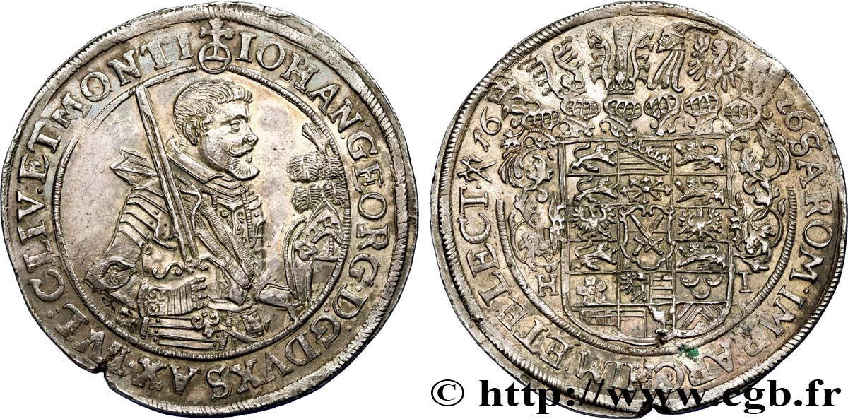 GERMANY - SAXONY - JEAN-GEORGES I Thaler 1626 Dresde EBC 