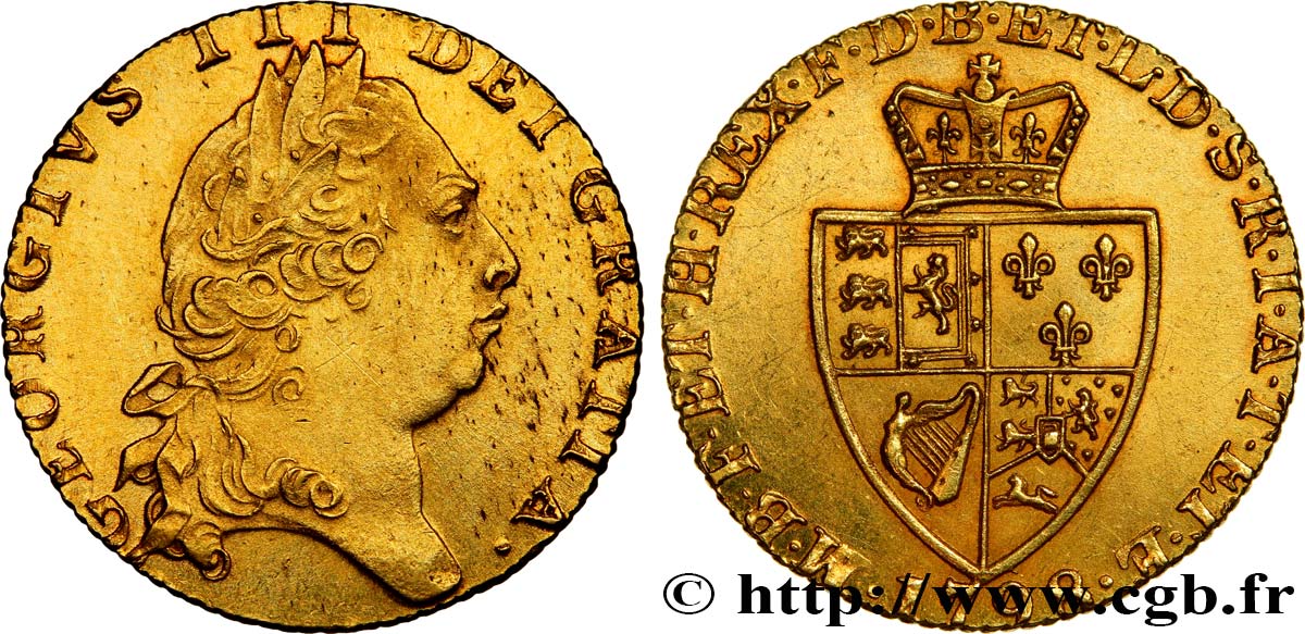 VEREINIGTEN KÖNIGREICH Guinée Georges III, 5e type 1798 Londres fST 