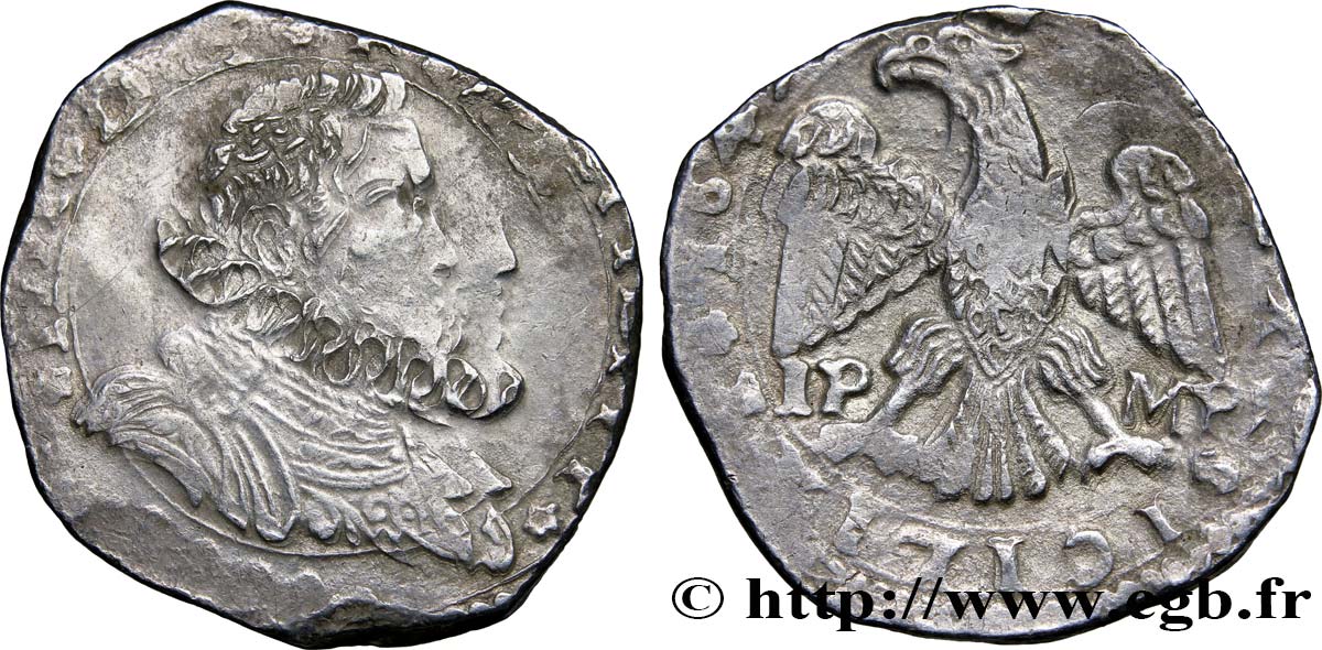 ITALY - KINGDOM OF SICILY - JAMES I - PHILIP IV OF SPAIN Quatre tari n.d. Messine VF 
