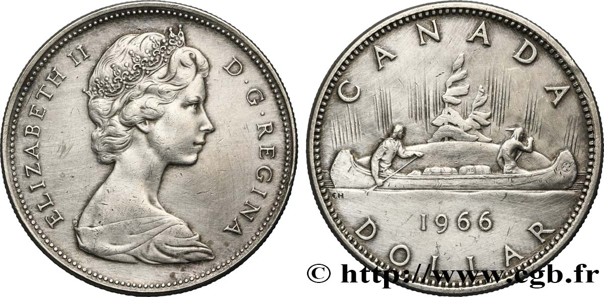 CANADA 1 Dollar Elisabeth II 1966  AU 