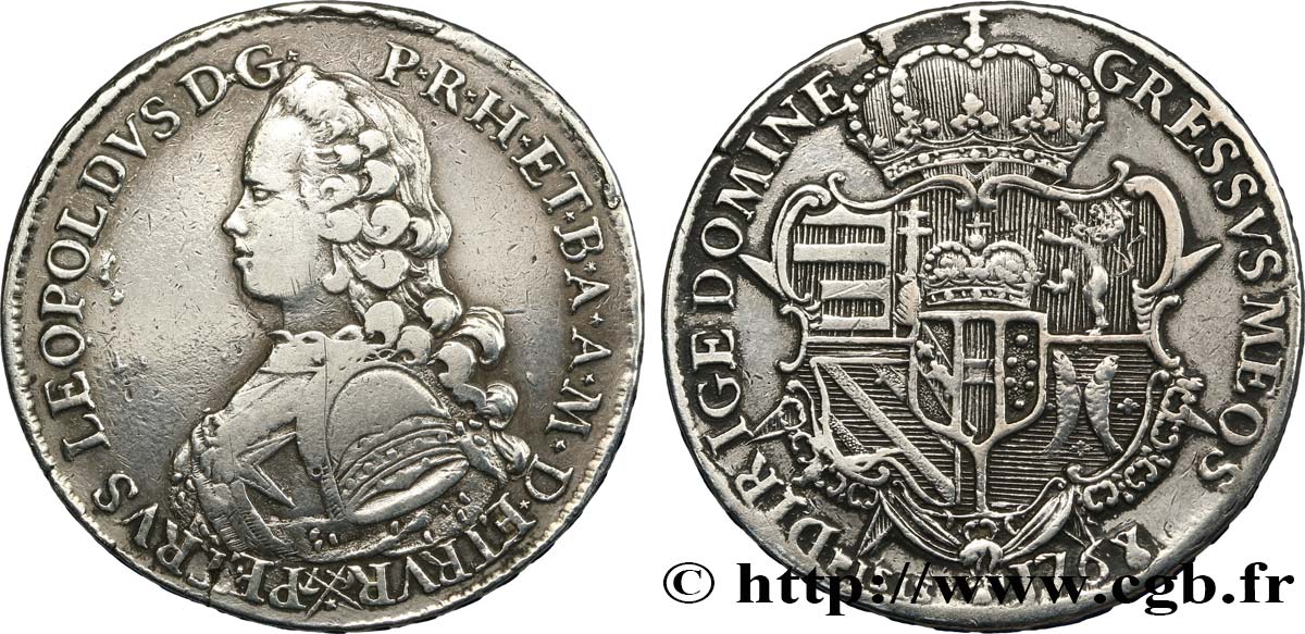 ITALIEN - GROßHERZOGTUM TOSKANA - PETER LEOPOLD I. VON LOTHRINGEN Francescone 1768 Florence fSS 