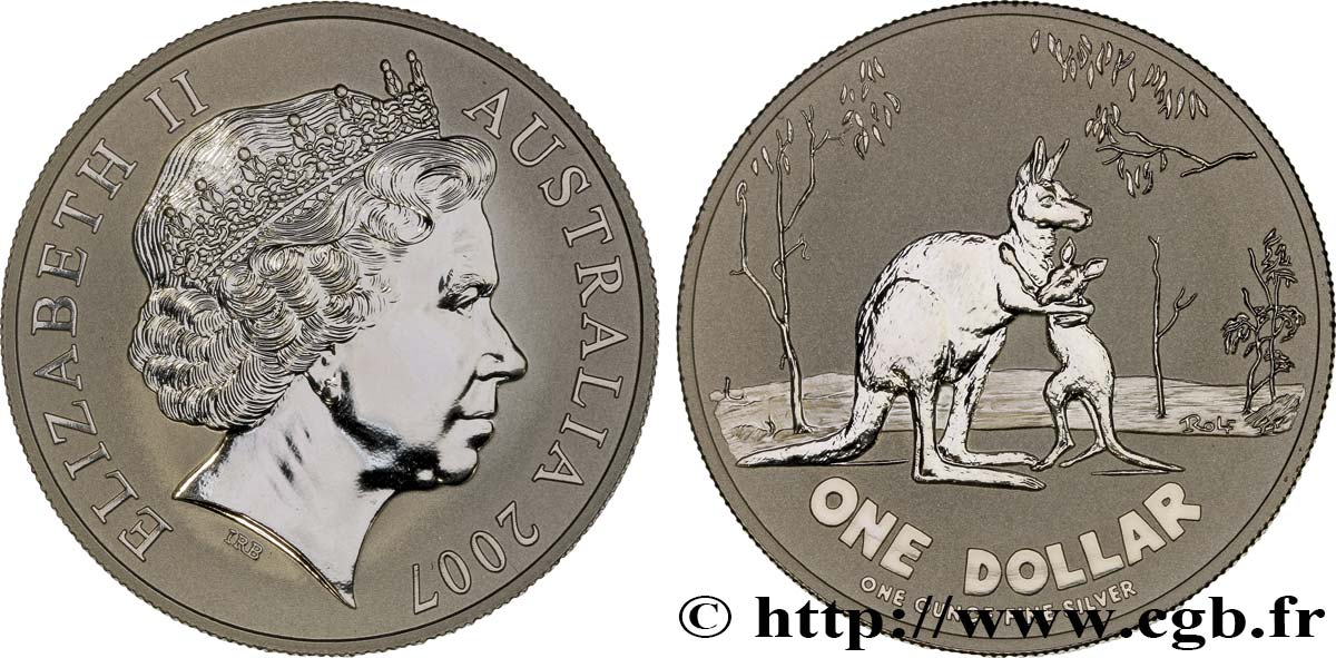 AUSTRALIA 1 Dollar Elisabeth II 2007  MS 