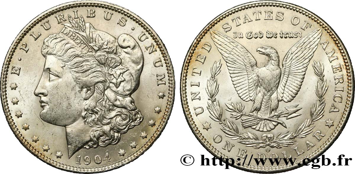 STATI UNITI D AMERICA 1 Dollar Morgan 1904 Nouvelle-Orléans - O MS 