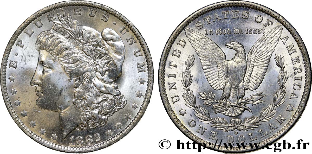 STATI UNITI D AMERICA 1 Dollar Morgan 1882 Nouvelle-Orléans MS 