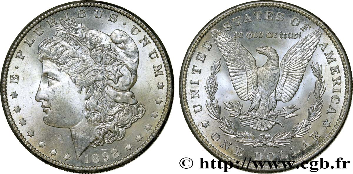 VEREINIGTE STAATEN VON AMERIKA 1 Dollar Morgan 1898 La Nouvelle-Orléans fST 