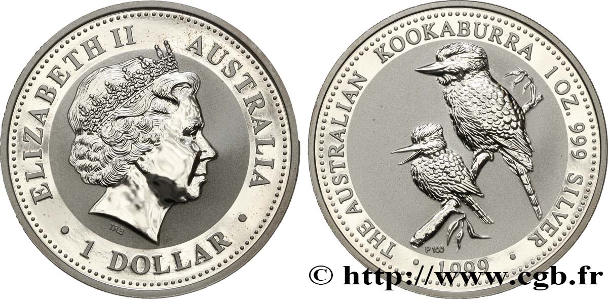 AUSTRALIEN 1 Dollar Proof Kookaburra 1999  fST 