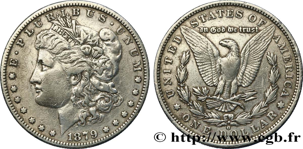 ESTADOS UNIDOS DE AMÉRICA 1 Dollar type Morgan 1879 Nouvelle-Orléans MBC 
