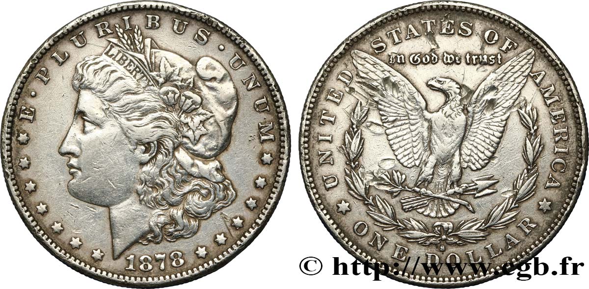 ÉTATS-UNIS D&nbsp;AMÉRIQUE 1 Dollar type Morgan 1878 San Francisco - S TTB 