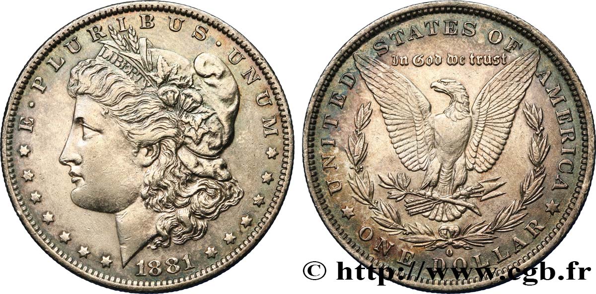 UNITED STATES OF AMERICA 1 Dollar Morgan 1881 Nouvelle-Orléans AU 