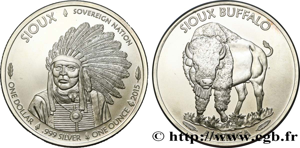 UNITED STATES OF AMERICA - Native Tribes 1 Dollar 2015  MS 