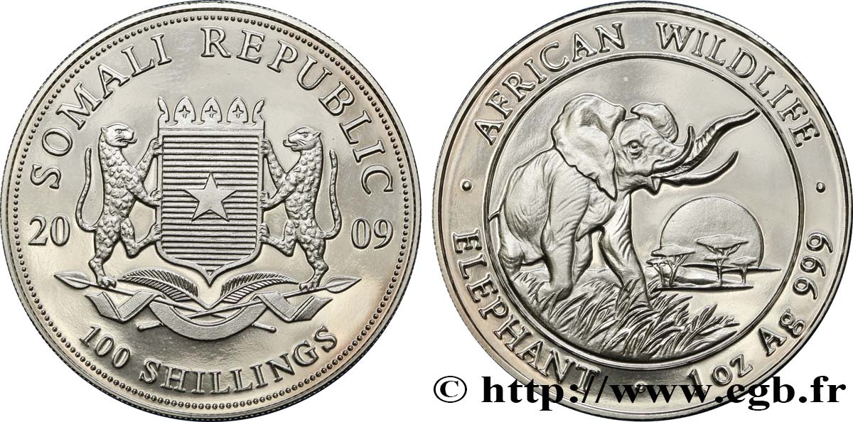 SOMALIE 100 Shillings 2009  SPL 