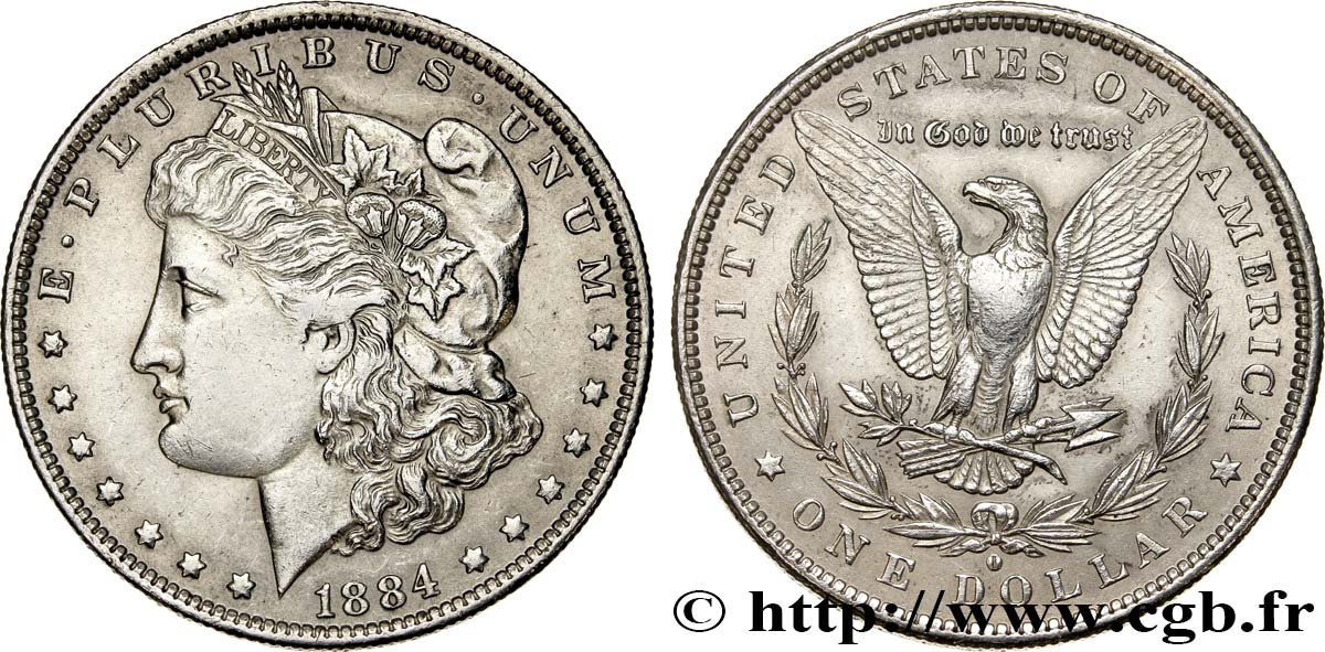 STATI UNITI D AMERICA 1 Dollar Morgan 1884 Nouvelle-Orléans q.SPL 