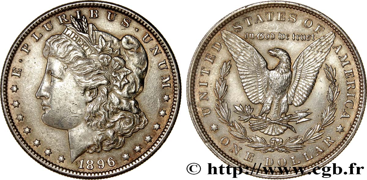 VEREINIGTE STAATEN VON AMERIKA 1 Dollar Morgan 1896 Philadelphie fVZ 