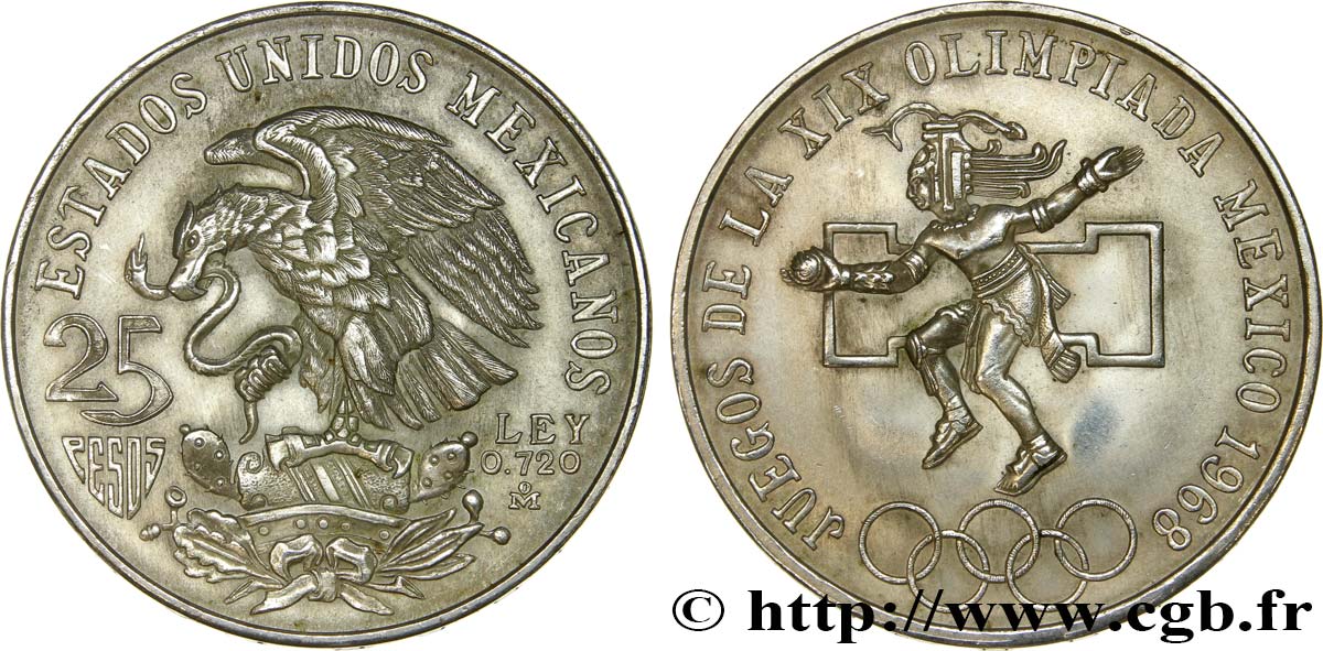 Épinglette olympique Mexique 1968 Hecho en Mexique