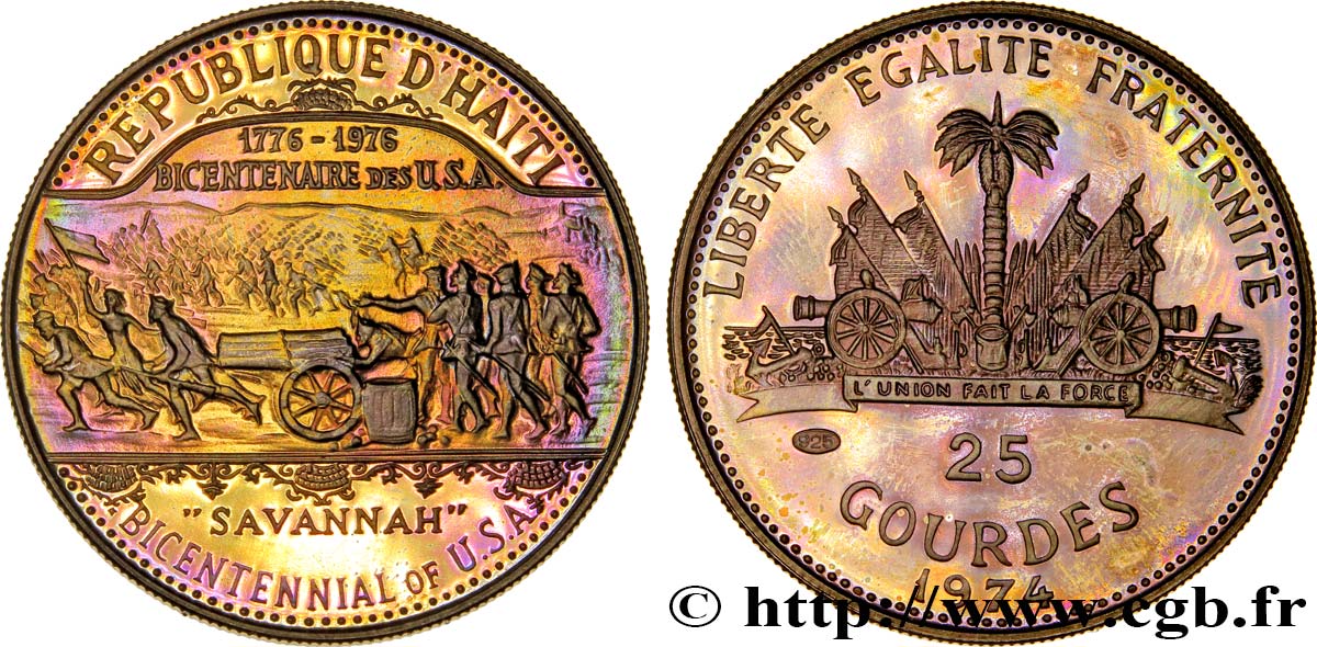 HAITI 25 Gourdes 1974  fST 