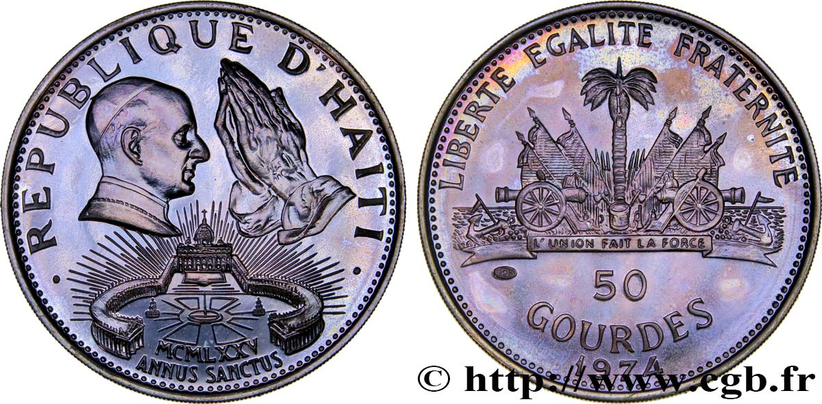 HAITI 50 Gourdes 1974  MS 