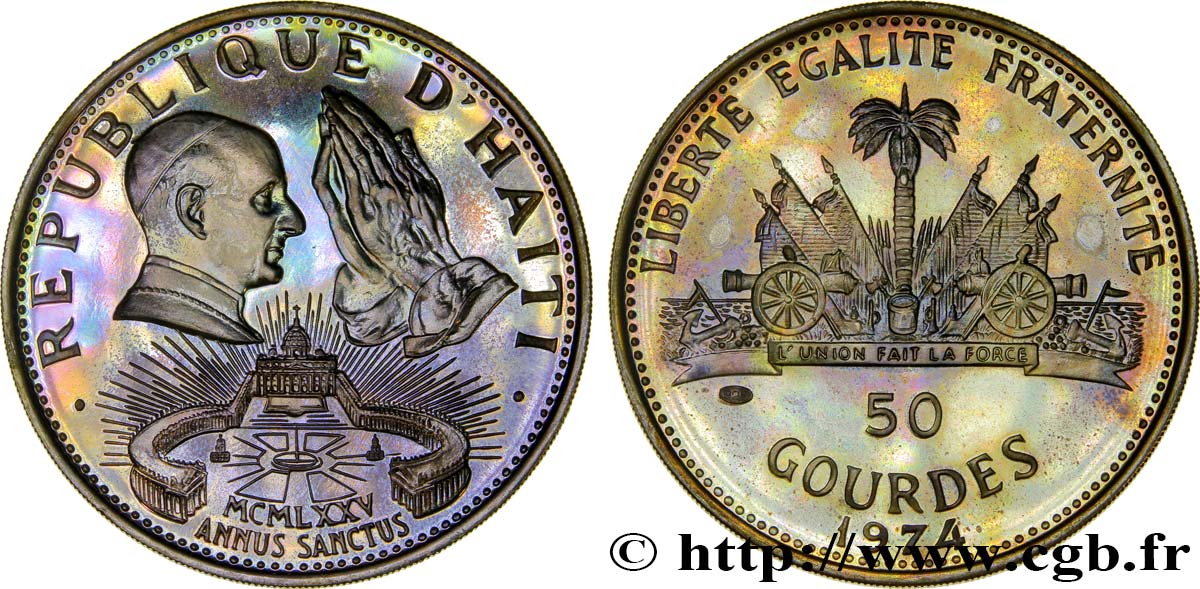 HAITI 50 Gourdes 1974  MS 