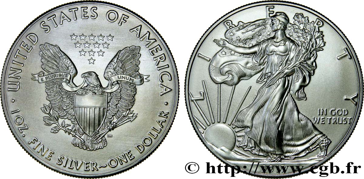 UNITED STATES OF AMERICA 1 Dollar type Liberty Silver Eagle 2017  MS 