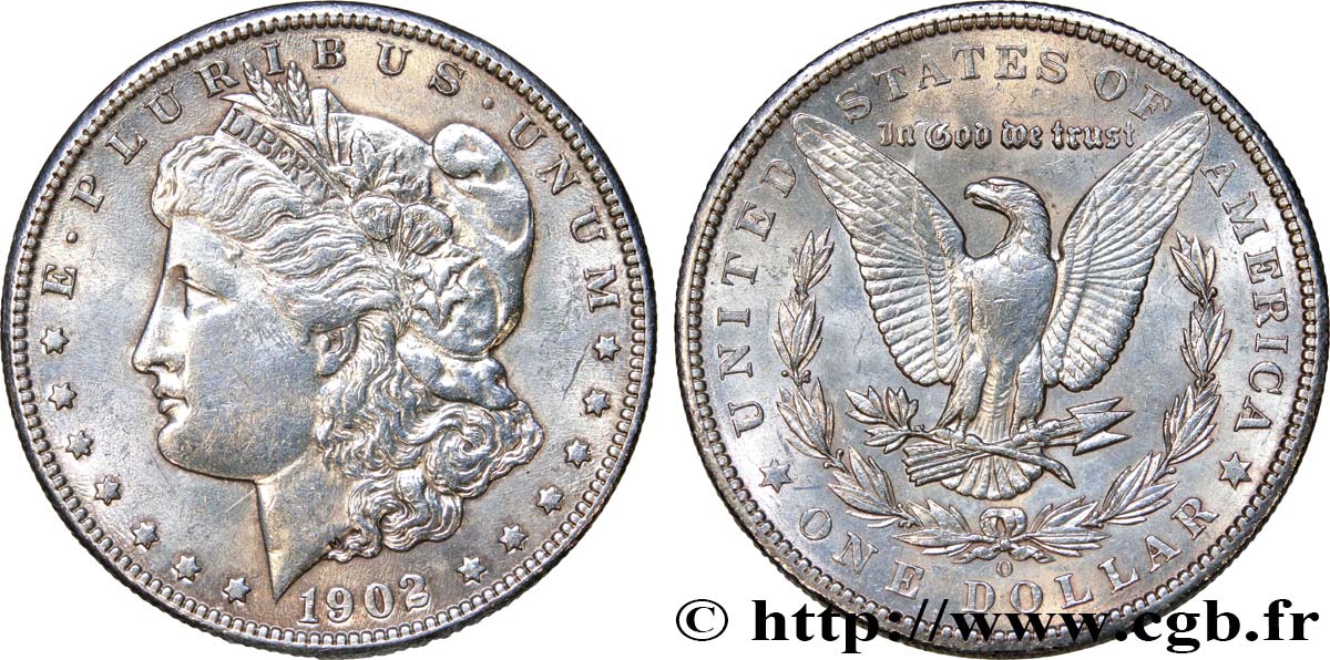 STATI UNITI D AMERICA 1 Dollar Morgan 1902 Nouvelle-Orléans - O q.SPL/SPL 