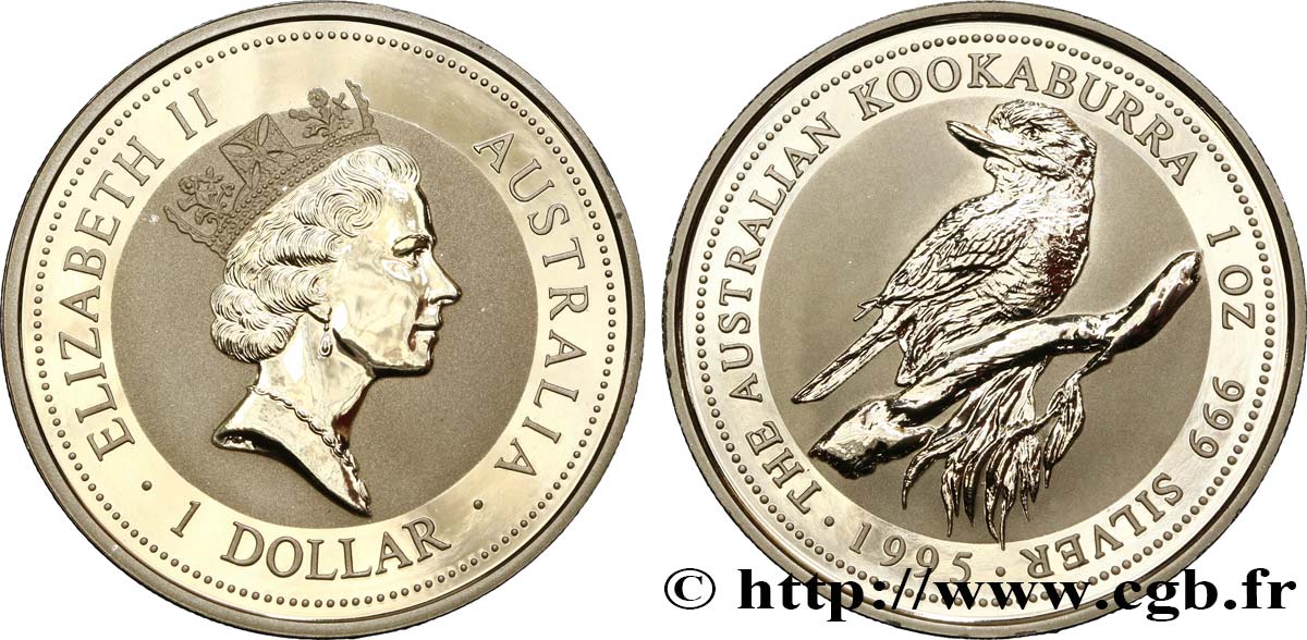 AUSTRALIA 1 Dollar kookaburra Proof  1995 Perth FDC 