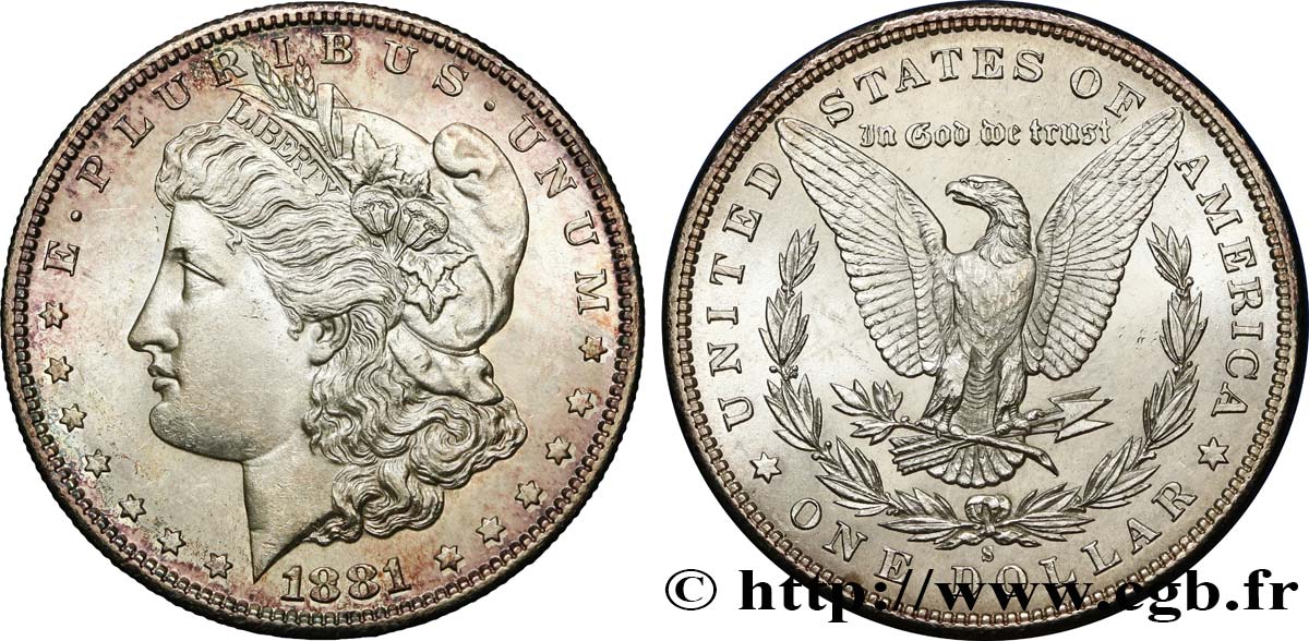 ÉTATS-UNIS D AMÉRIQUE 1 Dollar Morgan 1881 San Francisco fST 