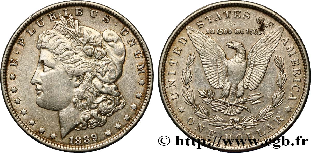 STATI UNITI D AMERICA 1 Dollar Morgan 1889 Philadelphie q.SPL 