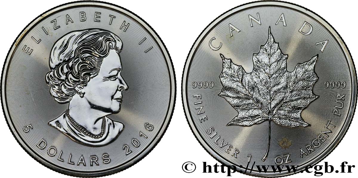 CANADA 5 Dollars (1 once) 2016  SPL 
