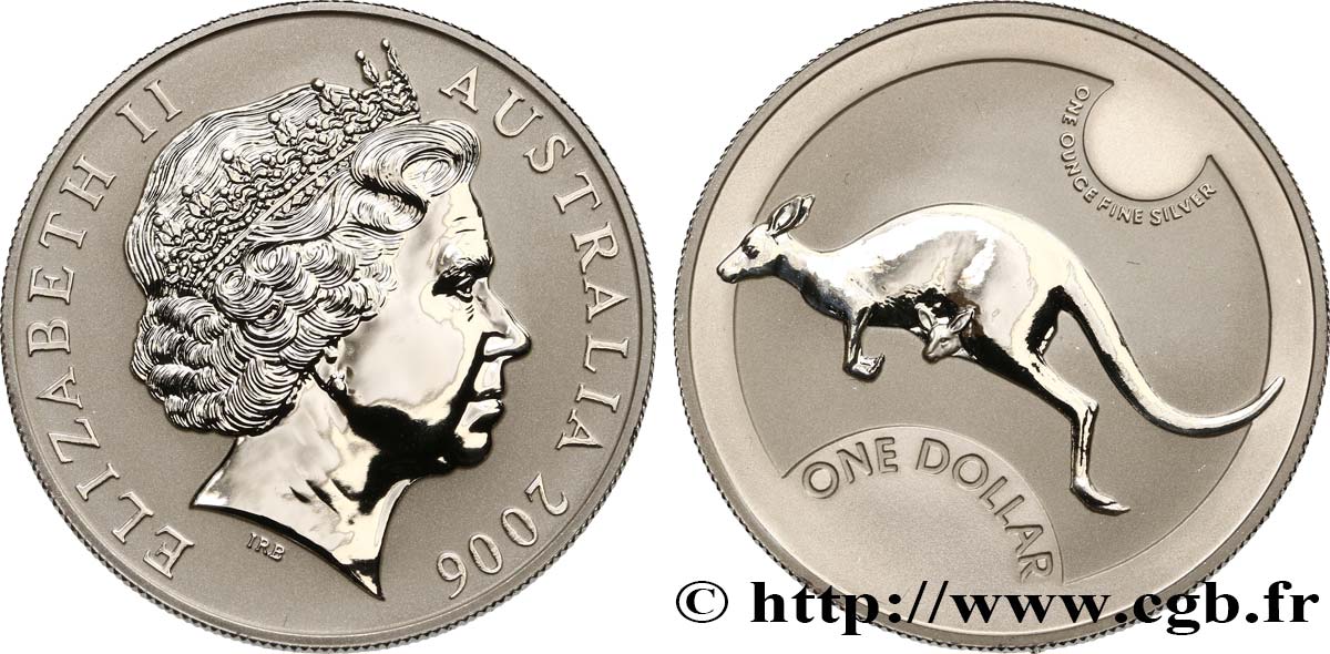 AUSTRALIA 1 Dollar Kangourou 2006  MS 