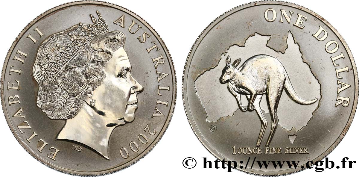 AUSTRALIA 1 Dollar Kangourou 2000  MS 