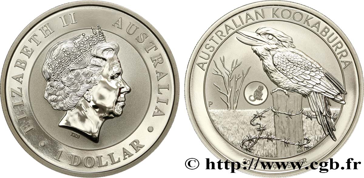 AUSTRALIA 1 Dollar kookaburra Proof  2016 Perth MS 