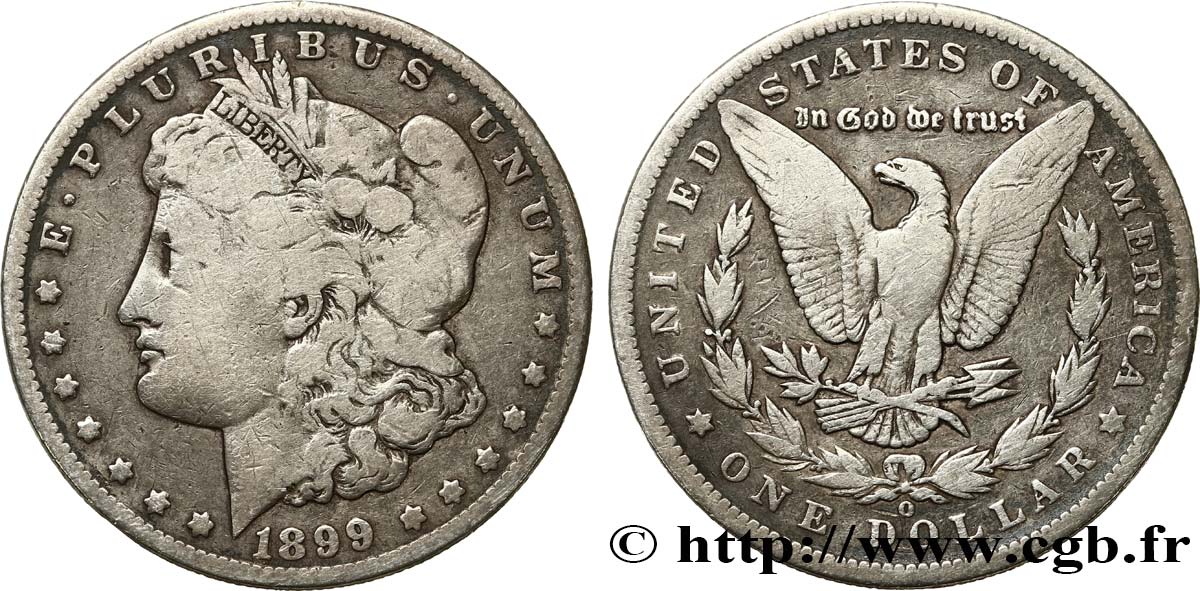 ESTADOS UNIDOS DE AMÉRICA 1 Dollar type Morgan 1899 Nouvelle-Orléans - O BC 