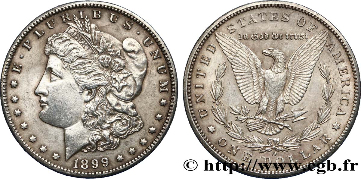 ESTADOS UNIDOS DE AMÉRICA 1 Dollar Morgan 1899 Nouvelle-Orléans - O EBC 