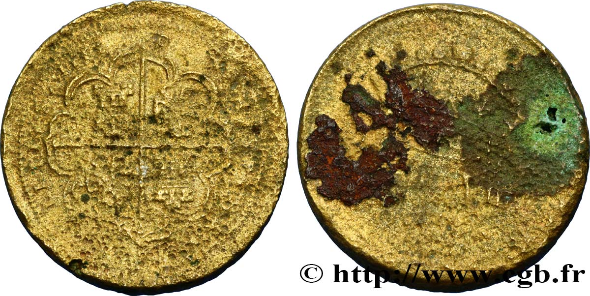 SPAIN (KINGDOM OF) - MONETARY WEIGHT - PHILIP IV OF SPAIN Poids monétaire pour la pièce de 8 Reales de Philippe IV n.d.  VG 